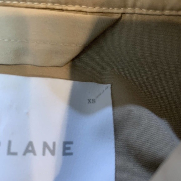 Everlane Swing Trench Coat XS Khaki Beige Jacket Short Body Cotton Preppy B9 - Picture 10 of 10